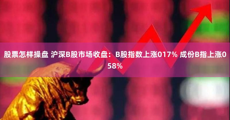 股票怎样操盘 沪深B股市场收盘：B股指数上涨017% 成份B指上涨058%